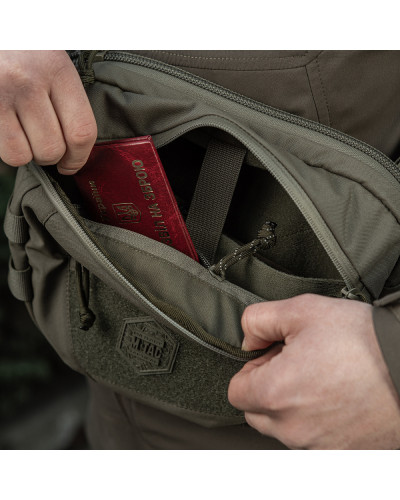 M-Tac сумка Sphaera Hardsling Bag Large з липучкою Elite Ranger Green (51610023)
