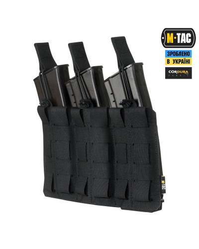 M-Tac підсумок еластичний на 3 магазина Elite Laser Cut Black (10145102)