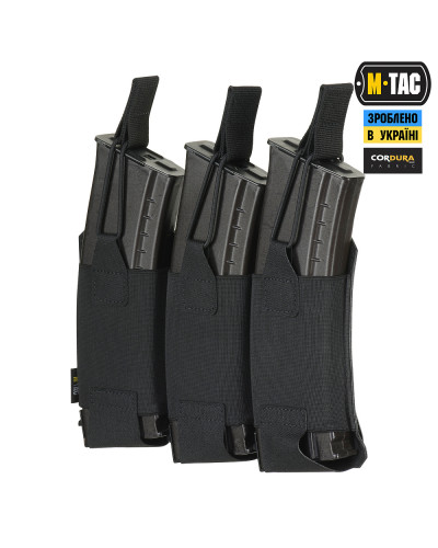 M-Tac підсумок еластичний на 3 магазина Elite Laser Cut Black (10145102)