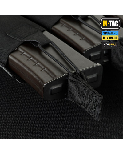 M-Tac підсумок еластичний на 3 магазина Elite Laser Cut Black (10145102)