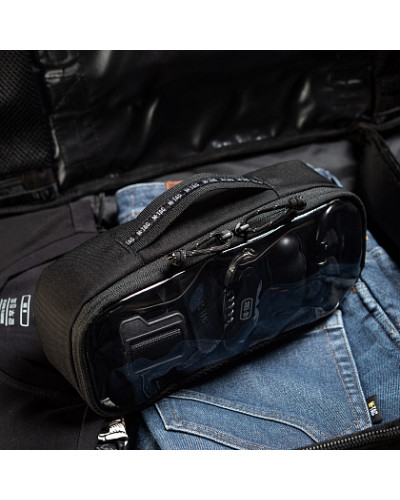 M-Tac органайзер утилитарный прозрачный Elite Medium (26х11 см) Black (10147002-M)