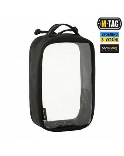 M-Tac органайзер утилитарный прозрачный Elite Small (22х14 см) Black (10147002-S)
