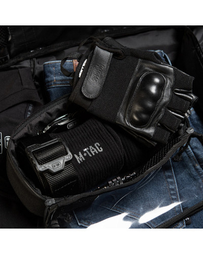 M-Tac органайзер утилитарный прозрачный Elite Medium (26х11 см) Black (10147002-M)
