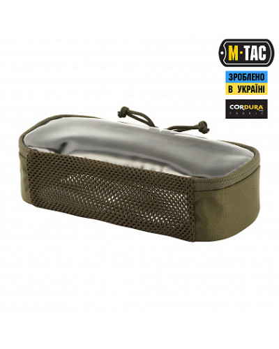 M-Tac органайзер утилитарный прозрачный Elite Medium (26х11 см) Ranger Green (10147023-M)