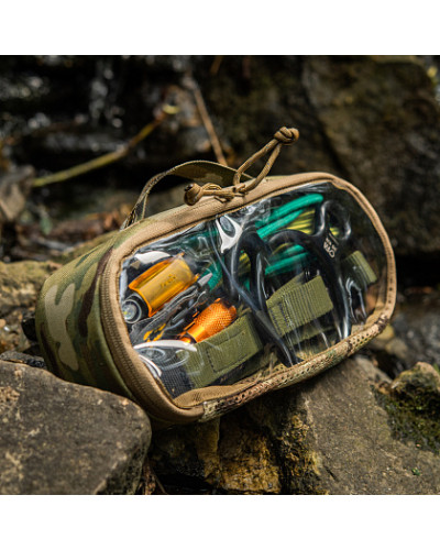M-Tac органайзер утилітарний прозорий Elite Medium (26х11 см) Multicam (10147008-M)