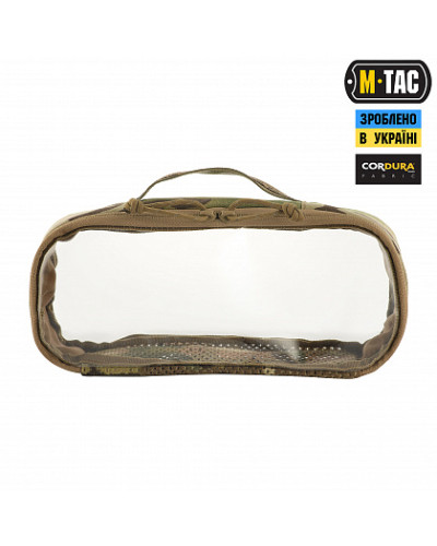 M-Tac органайзер утилітарний прозорий Elite Medium (26х11 см) Multicam (10147008-M)