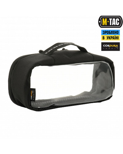 M-Tac органайзер утилитарный прозрачный Elite Medium (26х11 см) Black (10147002-M)