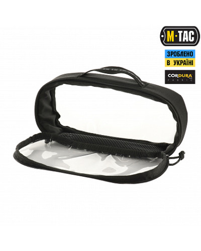 M-Tac органайзер утилитарный прозрачный Elite Medium (26х11 см) Black (10147002-M)
