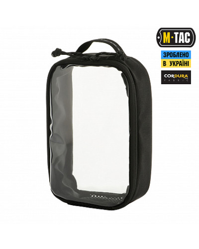 M-Tac органайзер утилитарный прозрачный Elite Small (22х14 см) Black (10147002-S)