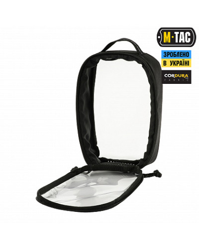 M-Tac органайзер утилитарный прозрачный Elite Small (22х14 см) Black (10147002-S)