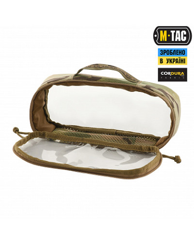 M-Tac органайзер утилітарний прозорий Elite Medium (26х11 см) Multicam (10147008-M)