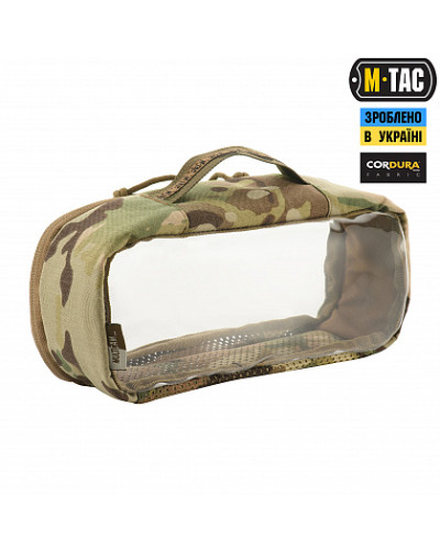 M-Tac органайзер утилітарний прозорий Elite Medium (26х11 см) Multicam (10147008-M)