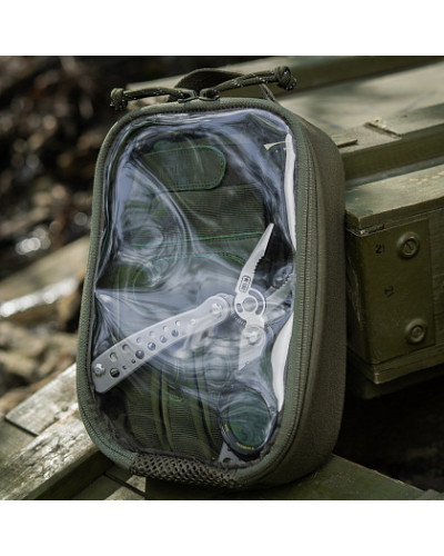 M-Tac органайзер утилітарний прозорий Elite Small (22х14 см) Ranger Green (10147023-S)