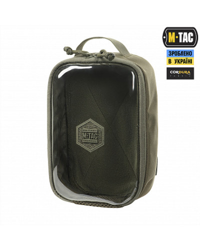 M-Tac органайзер утилитарный прозрачный Elite Small Gen.II Ranger Green (10147823-S)