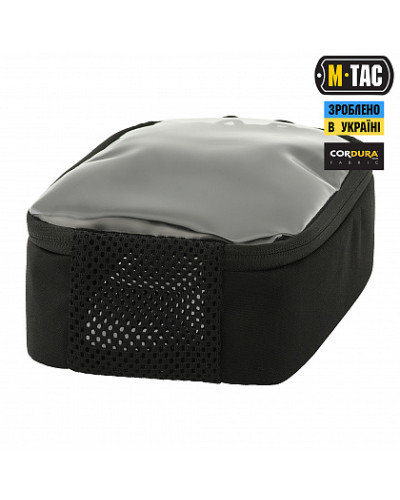M-Tac органайзер утилитарный прозрачный Elite Small (22х14 см) Black (10147002-S)