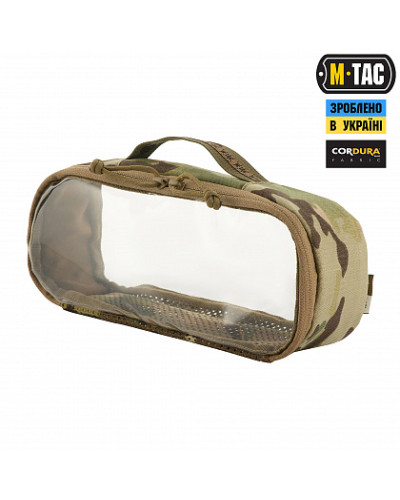 M-Tac органайзер утилітарний прозорий Elite Medium (26х11 см) Multicam (10147008-M)