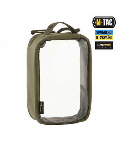 M-Tac органайзер утилітарний прозорий Elite Small (22х14 см) Ranger Green (10147023-S)