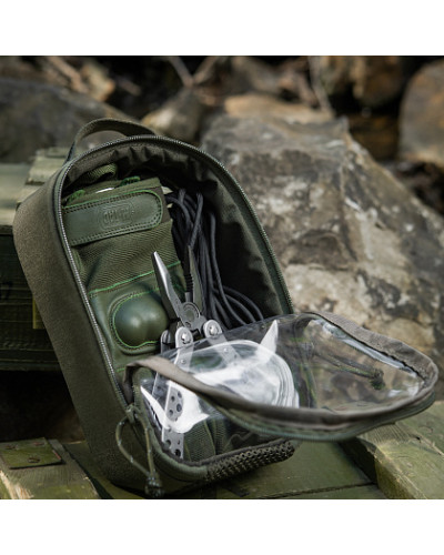 M-Tac органайзер утилітарний прозорий Elite Small (22х14 см) Ranger Green (10147023-S)