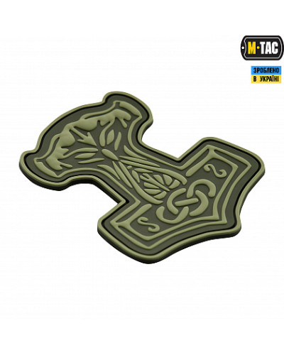 M-Tac нашивка Молот Тора PVC Olive (51181001)