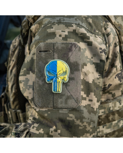 M-Tac нашивка Punisher синьо-жовтий GID (51353895)