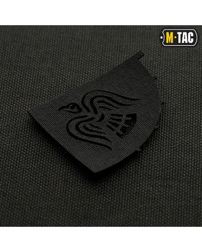 M-Tac нашивка Прапор Ворона наскрізна Laser Cut Black (51172002)