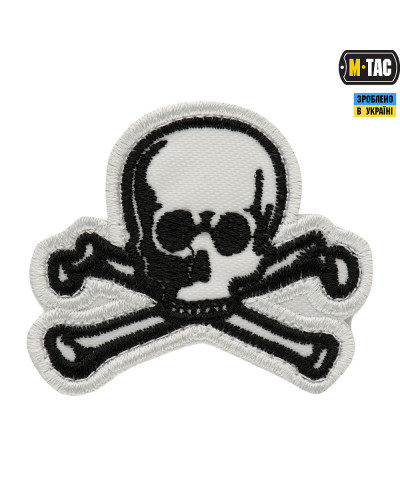 M-Tac нашивка Old Skull біла (51132036)