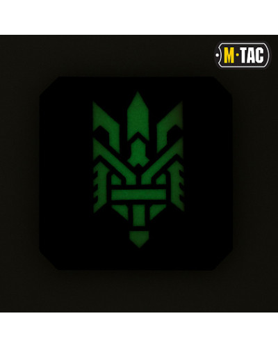 M-Tac нашивка Тризуб (стилизация) Laser Cut малая Black/GID (51198299)