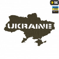 M-Tac нашивка Ukraine (контур) наскрізна Laser Cut Ranger Green