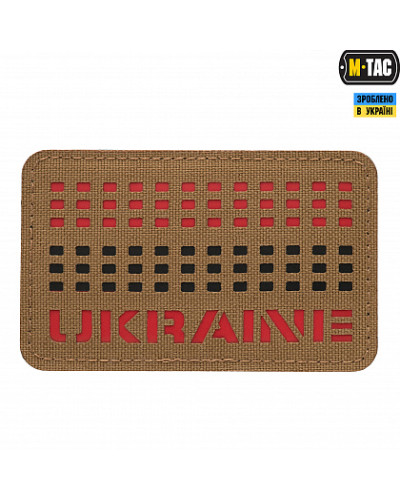 M-Tac нашивка Ukraine Laser Cut Coyote/Red/Black (51150533)