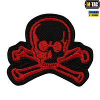 M-Tac нашивка Old Skull червоно-чорна