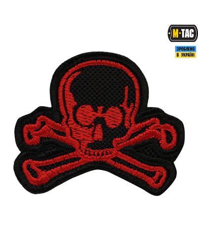M-Tac нашивка Old Skull червоно-чорна (51132233)