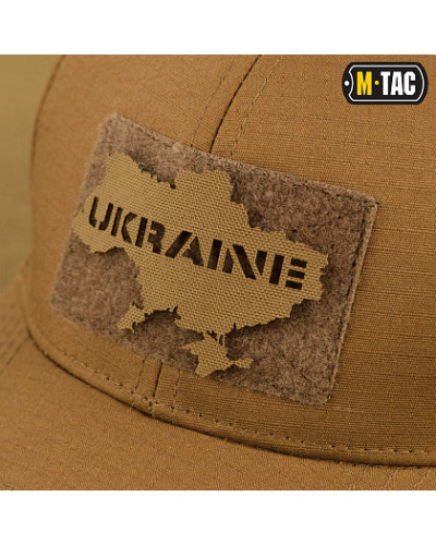 M-Tac нашивка Ukraine (контур) наскрізна Laser Cut Coyote (51148005)