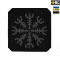 M-Tac нашивка Шолом Жаху Laser Cut Black/Grey