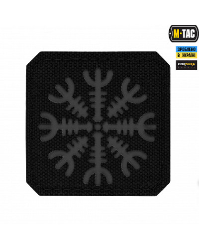 M-Tac нашивка Шолом Жаху Laser Cut Black/Grey (51220211)