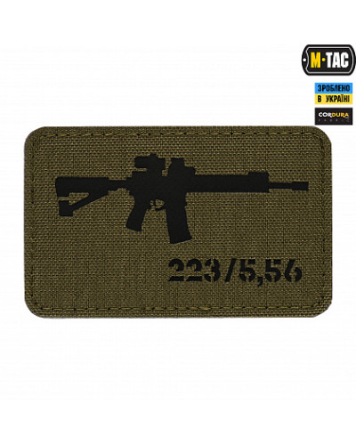 M-Tac нашивка AR-15.223/5,56 Laser Cut Ranger Green/Black (51111232)