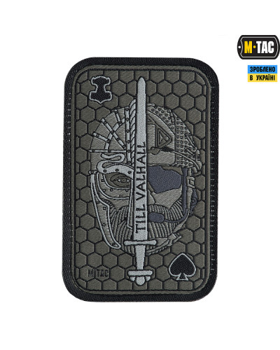 M-Tac нашивка Til Valhall Ace (жаккард) олива (51141001)