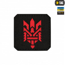 M-Tac нашивка Тризуб (стилізація) Laser Cut мала Black/Red