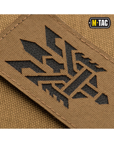 M-Tac нашивка Тризуб (стилізація) Laser Cut вертикальна Coyote/Black (51196502)