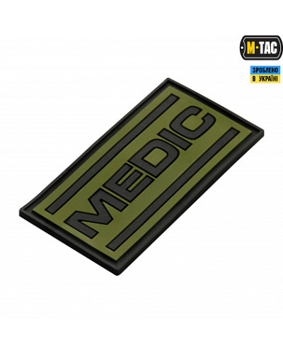 M-Tac нашивка Medic PVC Olive/Black (51125102)