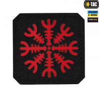 M-Tac нашивка Шолом Жаху Laser Cut Black/Red