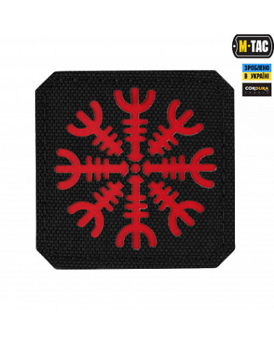 M-Tac нашивка Шолом Жаху Laser Cut Black/Red (51220233)