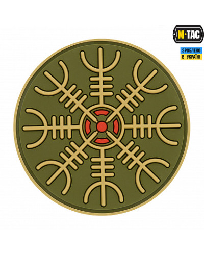 M-Tac нашивка Шлем Ужаса PVC Olive (51221001)
