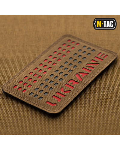 M-Tac нашивка Ukraine Laser Cut Coyote/Red/Black (51150533)