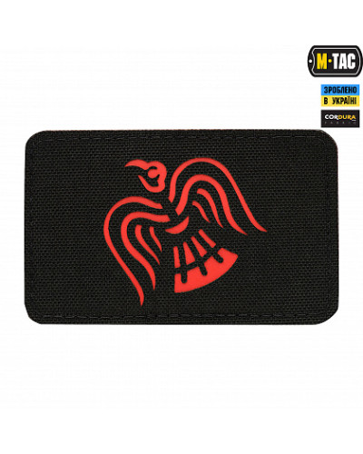 M-Tac нашивка Прапор Ворона Laser Cut Black/Red (51171233)