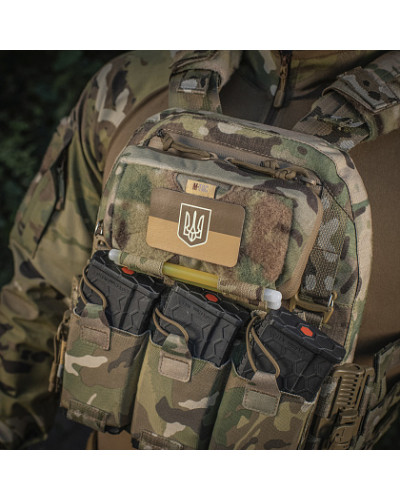 M-Tac нашивка прапор України із гербом (80х50 мм) Coyote/GID (51303599)