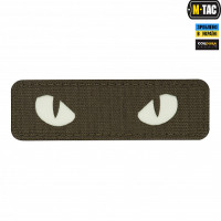 M-Tac нашивка Cat Eyes Laser Cut Ranger Green/світлонакопичувач