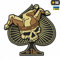 M-Tac нашивка Ace of Spades 3D PVC Black/Coyote