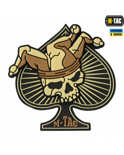 M-Tac нашивка Ace of Spades 3D PVC Black/Coyote (51108205)