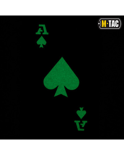 M-Tac нашивка Ace of Spades Laser Cut Black/світлонакопичувач (51109299)