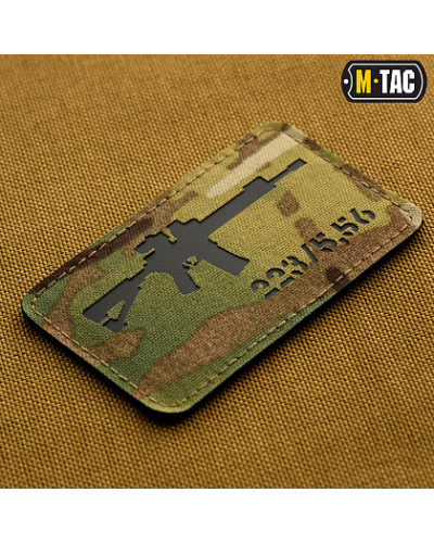 M-Tac нашивка AR-15 223/5,56 Laser Cut Multicam/Black (51111802)